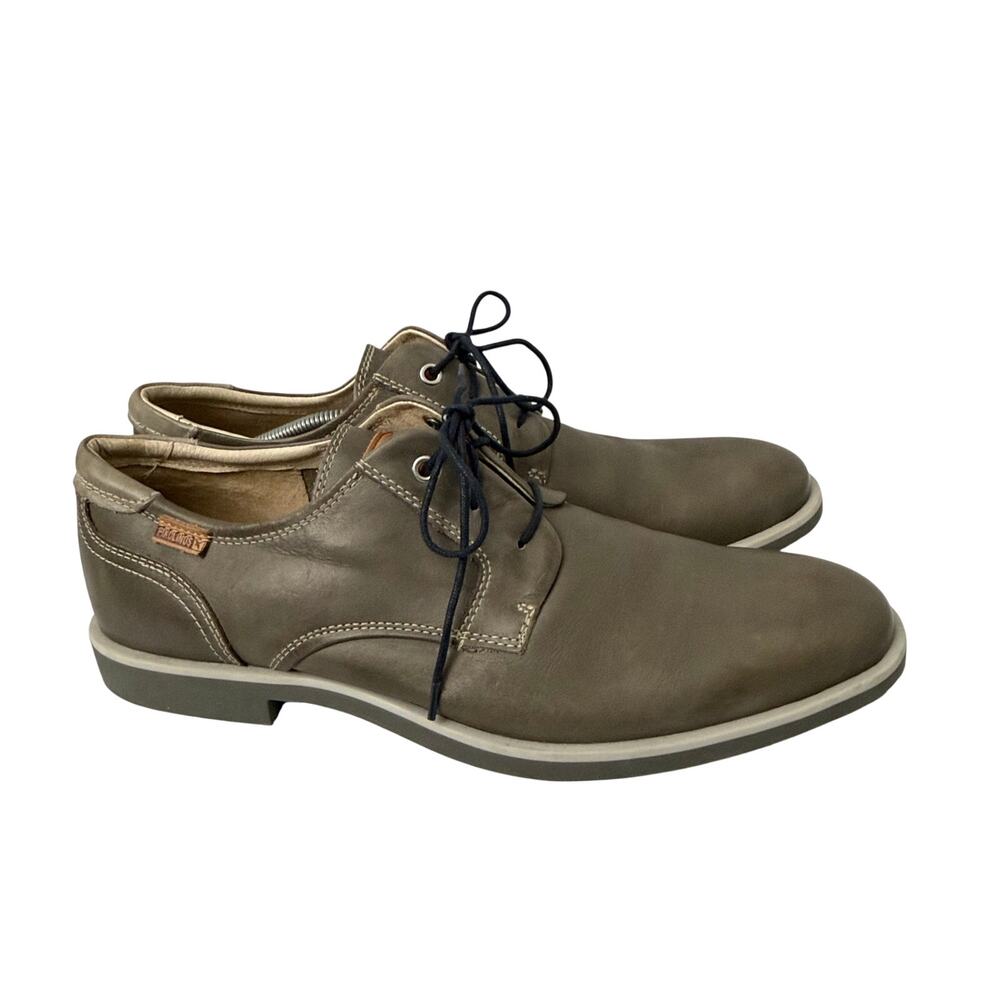 Pikolinos Shoes Mens Size 12 Gray Leather Oxford Lace Up Casual 46